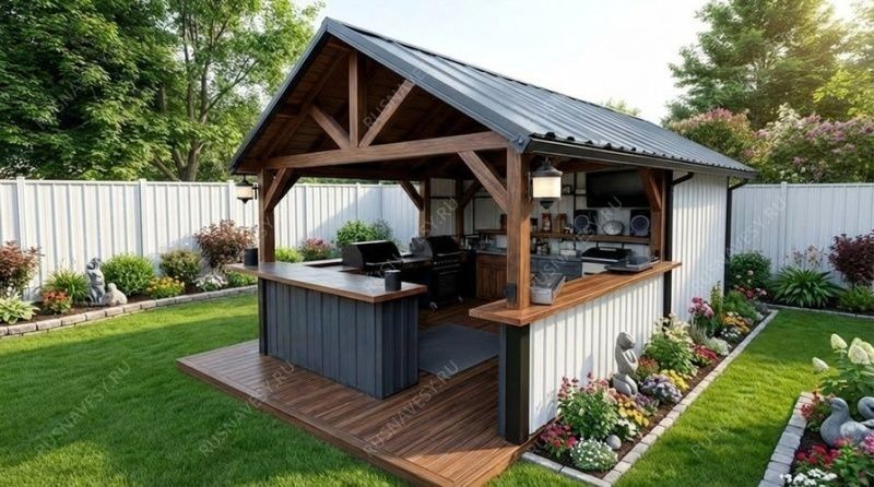 Летняя кухня Дыма фото 1